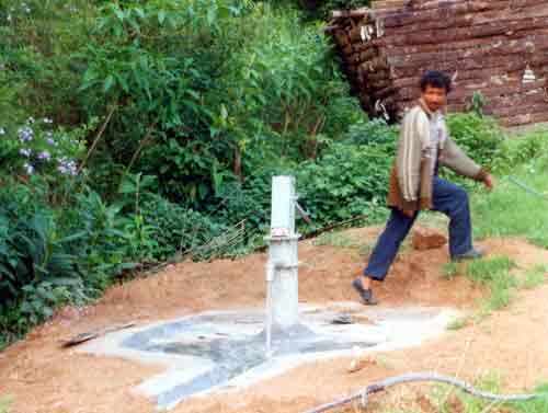 Hand Pump installed at Old Nongstoin