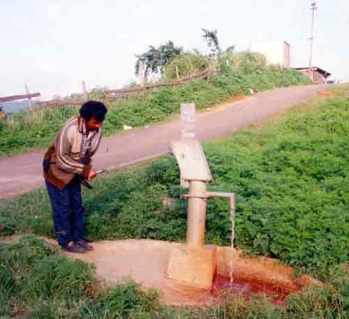 Indian Mark-II hand Pump installed at Mawiong Lumsyntiew Village